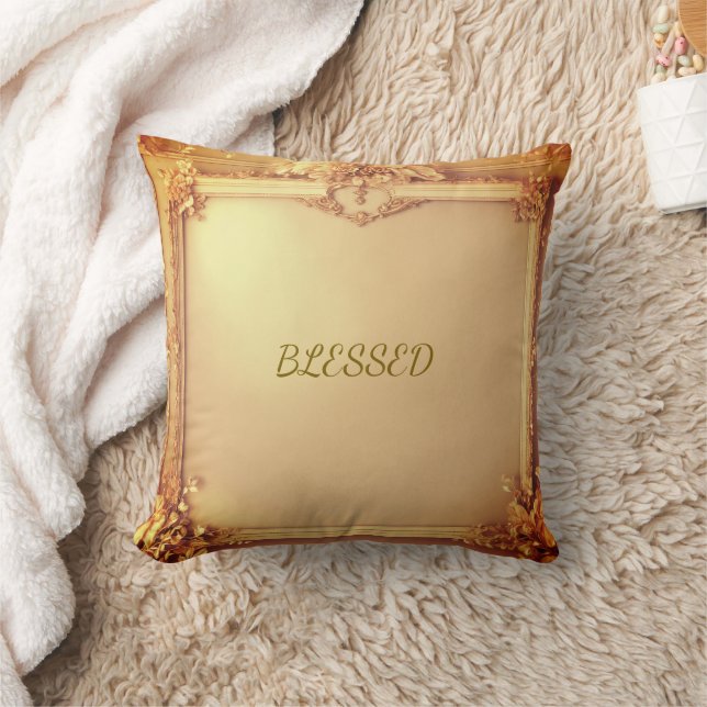 Blessed English Modern Design  Cushion (Blanket)