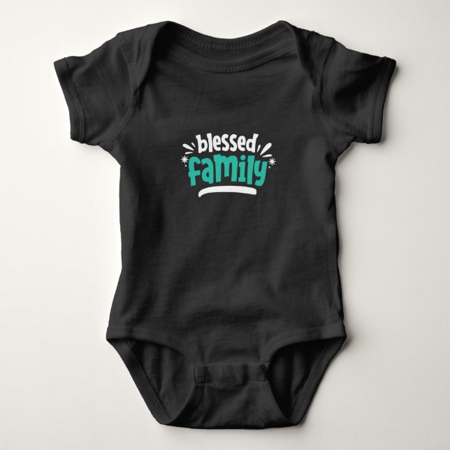Blessed Family Baby Bodysuit (Front)