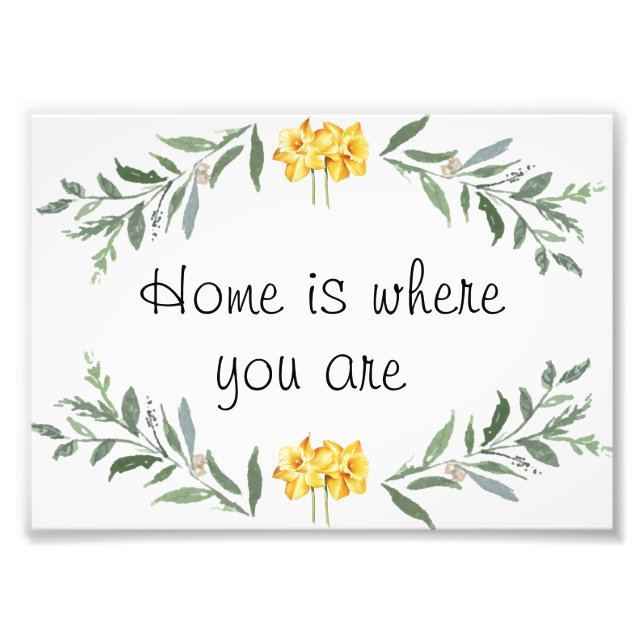 Blessed family Poster personalised (Front)