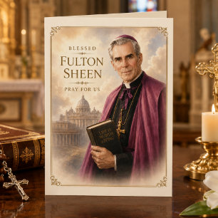 Blessed Fulton Sheen Catholic Greeting Card