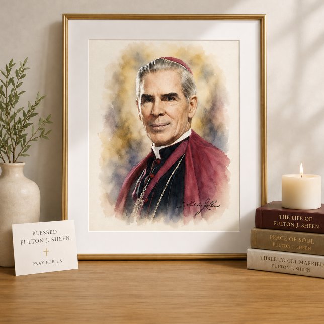 Blessed Fulton Sheen Intercession Prayer Holy  Poster (Creator Uploaded)