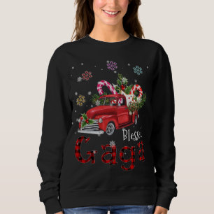 Blessed Gaga Christmas Red Truck Gift For Grandma Sweatshirt
