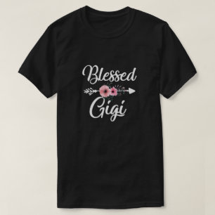 Blessed Gigi Heart Decoration Gigi For Mothers Day T-Shirt