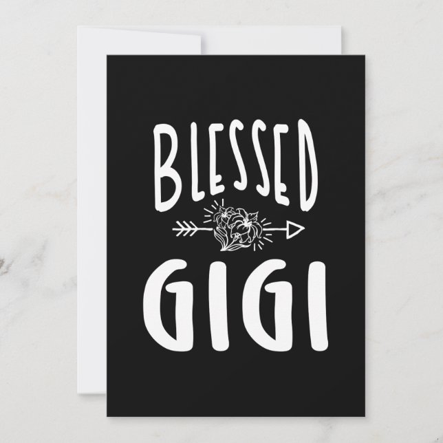 Blessed Gigi Shirt Mothers Day Gifts Invitation (Front)