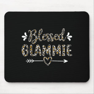 Blessed glammie grandma grandmother cute leopard mouse pad