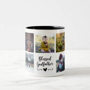 Blessed Godfather Custom Photo Mug
