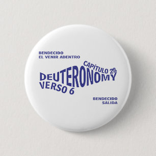Blessed Going&Coming Eng 6 Cm Round Badge