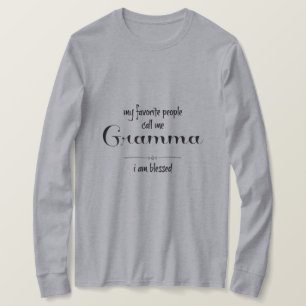 Blessed Gramma (black text) T-Shirt