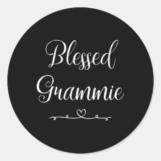 Blessed Grammie Classic Round Sticker