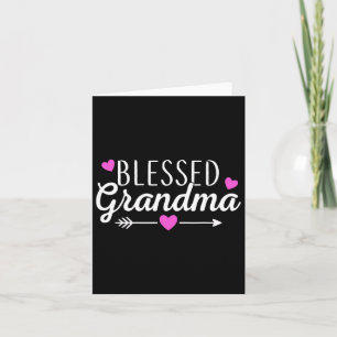 Blessed Grandma For Cute Grandmother Women Mothers Card
