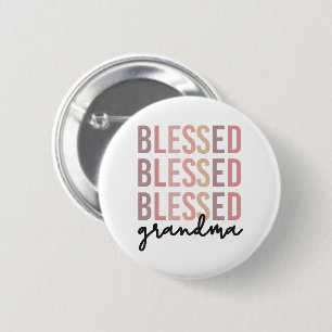 Blessed Grandma Gifts for Grandma 6 Cm Round Badge