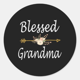 Blessed Grandma Mothers Day Classic Round Sticker