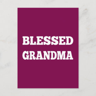 Blessed grandma postcard