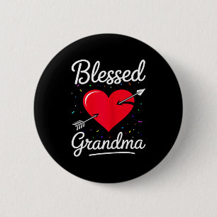 Blessed grandma shirt women happy mothers day 6 cm round badge