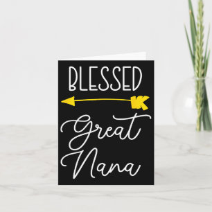 Blessed Great Nana Cute Cool Card