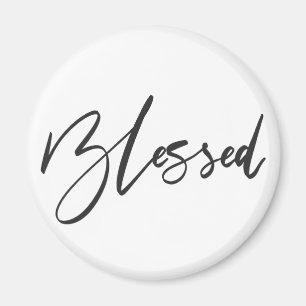 Blessed Handwritten Typography Magnet