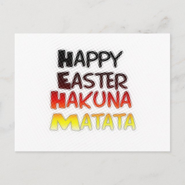 Blessed Happy Easter Hakuna Matata Holiday Season (Front)