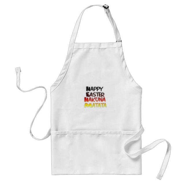 Blessed Happy Easter Hakuna Matata Holiday Season Standard Apron (Front)