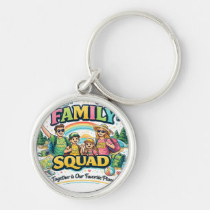 Blessed, Happy & Lucky Together Key Ring