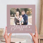 Blessed Heart Editable Colour Wrapped Canvas<br><div class="desc">Preserve the precious moments with personalised wall decor. Makes a great gift! Designed by Berry Berry Sweet. Visit our website at berryberrysweet.com to learn more about us and our full product lines.</div>