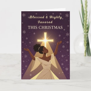 Blessed & Highly Favored this Christmas Card