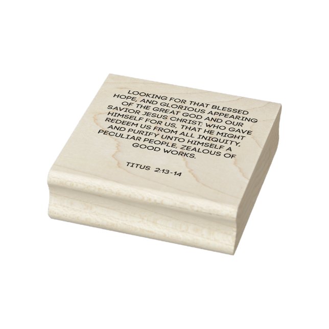 Blessed Hope Scripture Rubber Stamp (Stamp)
