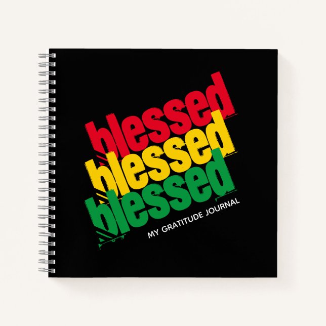 BLESSED In Jesus' Name Christian Gratitude Journal (Front)