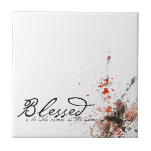 Blessed is he tile