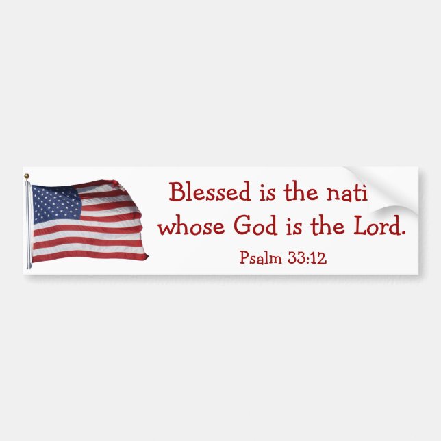 Blessed is the nation Bumper Sticker2 Bumper Sticker (Front)