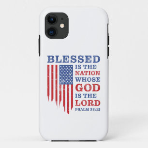 Blessed is the Nation – Christian Patriotic USA  Case-Mate iPhone Case