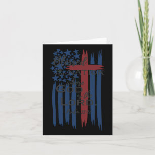 Blessed Is The Nation Whose God Is The Lord Americ Card