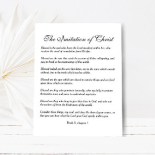 Blessed is the soul who hear the Lord  Postcard