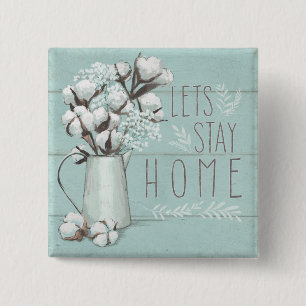 Blessed IV Mint Lets Stay Home 15 Cm Square Badge