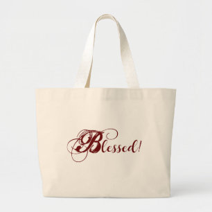 Blessed! Jumbo Tote (Red)