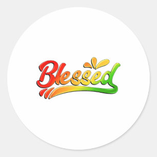 Blessed Juneteenth Shirt African American Women Me Classic Round Sticker