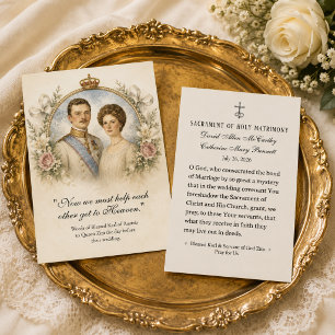 Blessed Karl & Zita Catholic Marriage Prayer Holy  Business Card