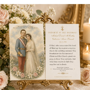 Blessed Karl & Zita Catholic Wedding Prayer Favour