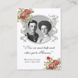 Blessed Karl & Zita Wedding Holy Card