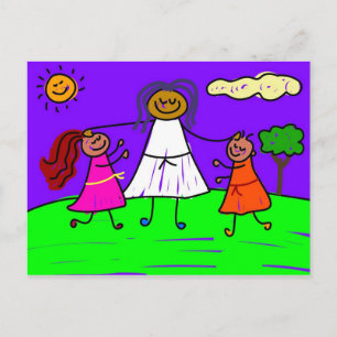 blessed kids postcard