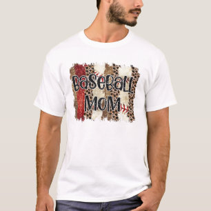 Blessed Leopard Print Baseball T-Shirt