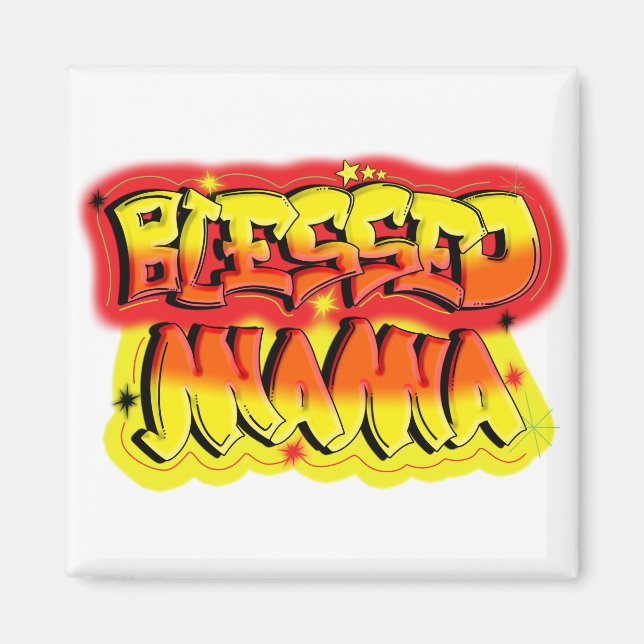 Blessed Mama Magnet (Front)