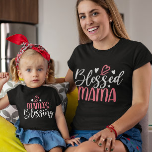 Blessed Mama Matching Parent & Kid Baby Bodysuit