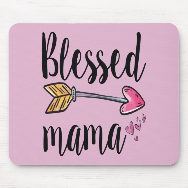 Blessed Mama Mouse Pad (Front)