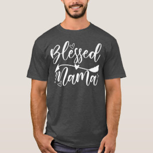 Blessed Mama One Thankful Mama Fall Thanksgiving C T-Shirt