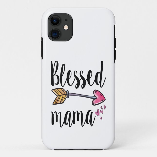 Blessed Mama Phone case for Mum (Back)