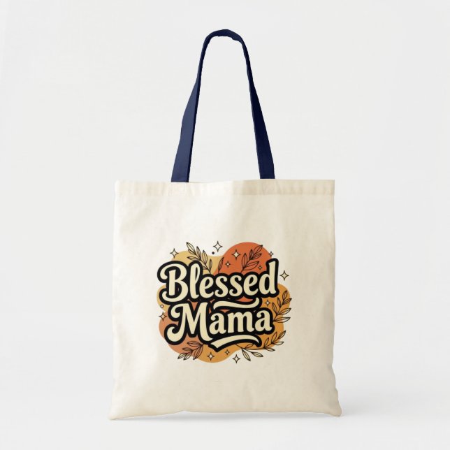 Blessed mama tote bag (Front)