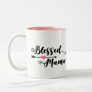 Blessed Mama Two-Tone Coffee Mug