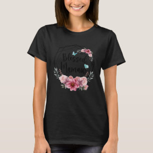 Blessed Mamaw with Floral Mother s Day 2023 T-Shirt