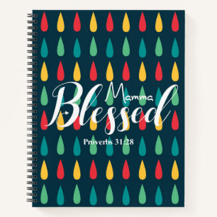 Blessed Mamma Scripture Christian Notebook