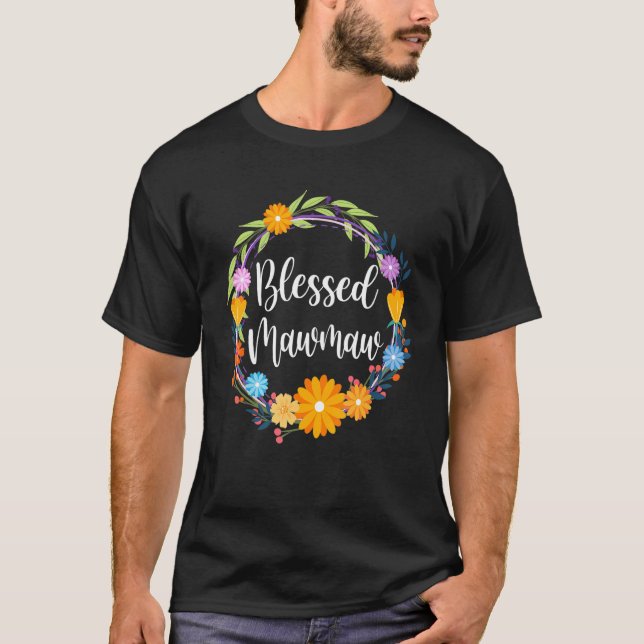 Blessed Mawmaw Shirt Grandma Mothers Day Thanksgiv (Front)